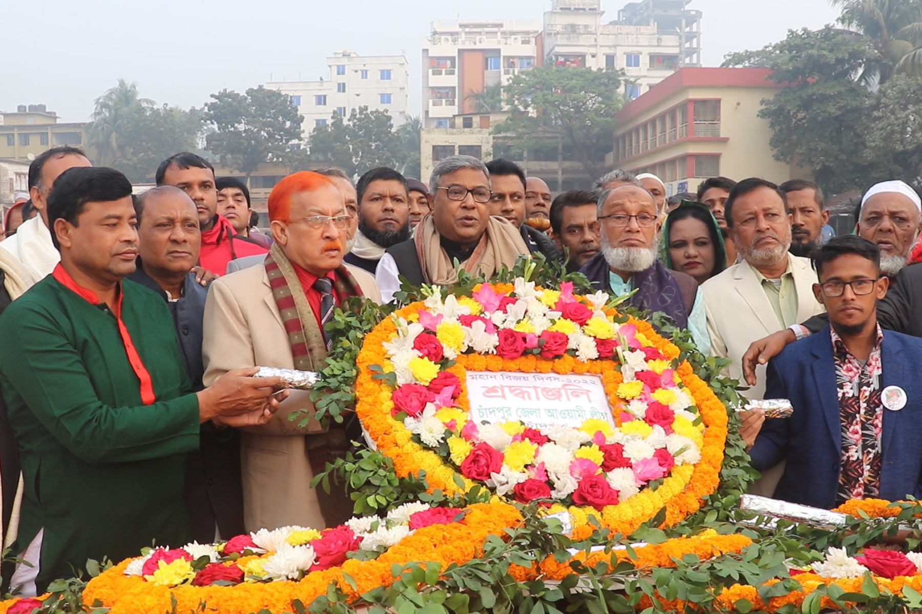 বীর মুক্তিযোদ্ধাদের সংবর্ধনা দিল চাঁদপুর জেলা আওয়ামী লীগ